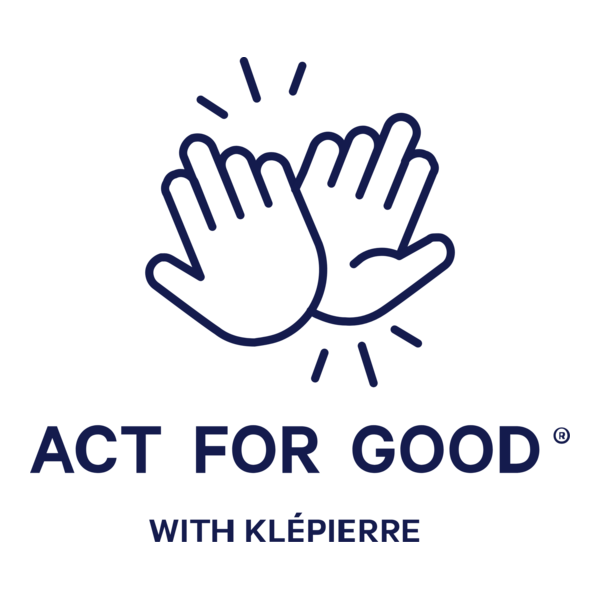 Act For Good with Klépierre Logo PNG Vector