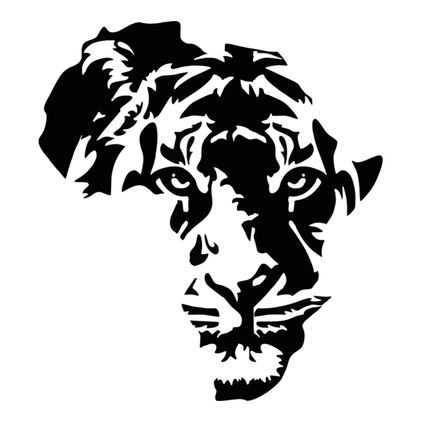 Africa Map Lion Logo PNG Vector