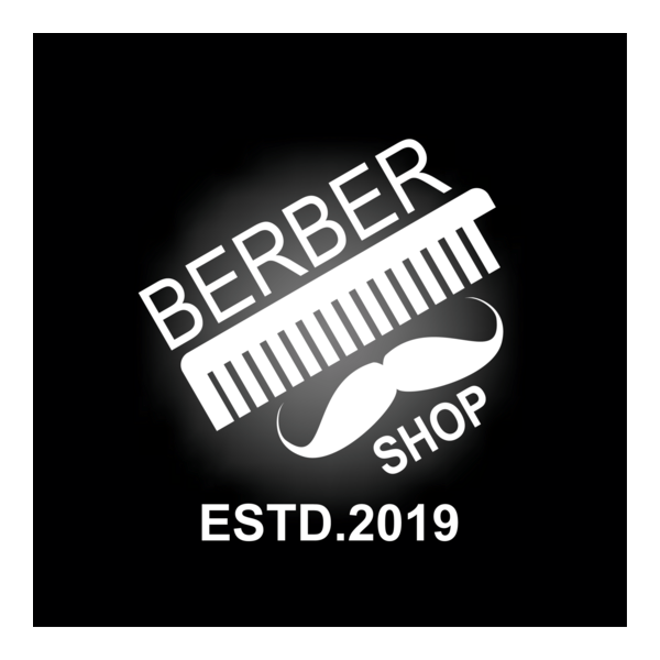 Barber Shop Design Logo PNG Vector
