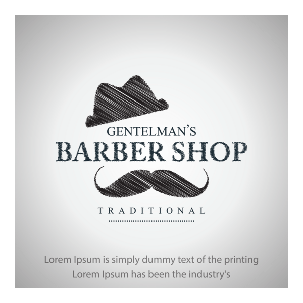 Barber Shop Logo PNG Vector