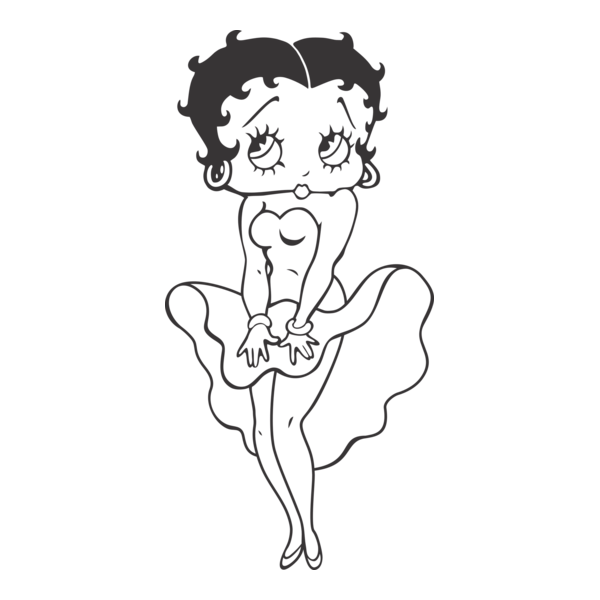 Betty Boop Logo PNG Vector