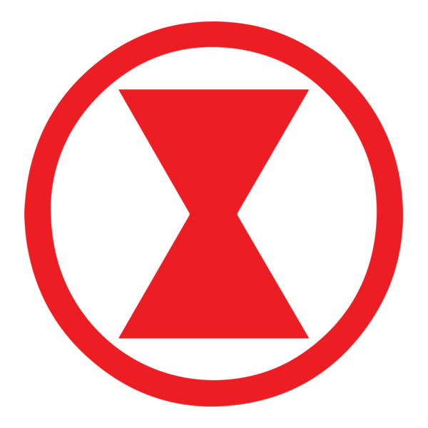 Black Widow Logo PNG Vector