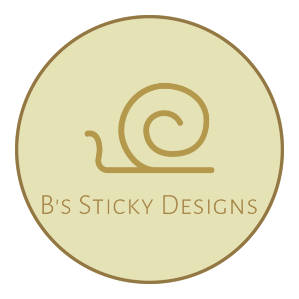 B's Sticky Designs Logo PNG Vector