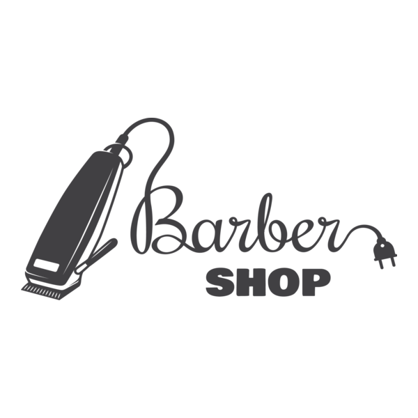 Creative barber shop Logo PNG Vector
