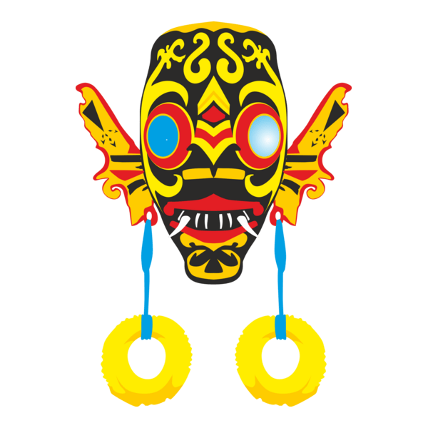 dayak mask Logo PNG Vector