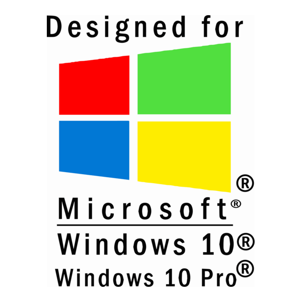 Designed by Microsoft Windows 10 and Pro Logo PNG Vector