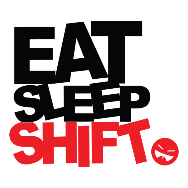 Eat Sleep Shift Logo PNG Vector