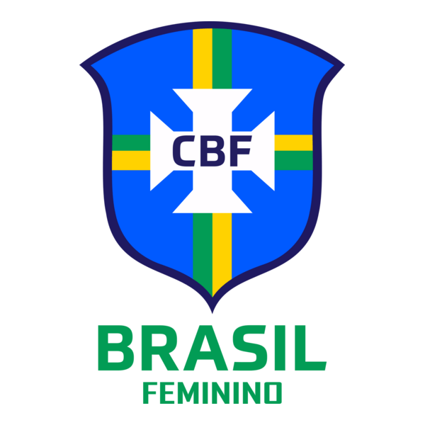 Escudo Seleção Brasileira de Futebol Feminino Logo PNG Vector