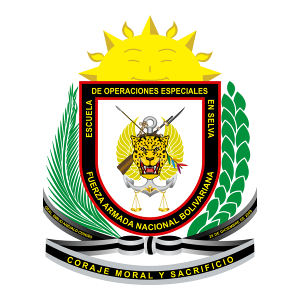 escuela operaciones especiales en selva Logo PNG Vector