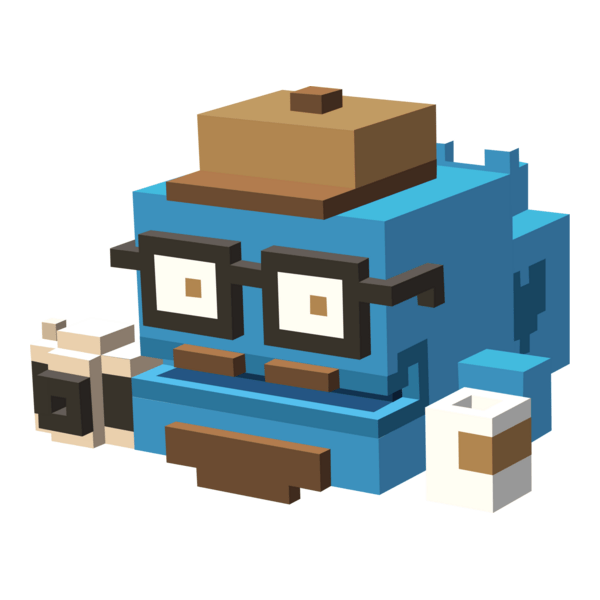 Hipster Whale Logo PNG Vector