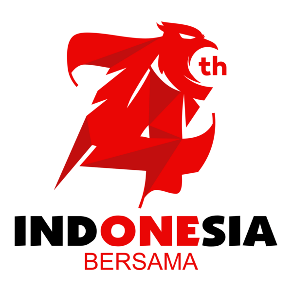 HUT RI 74 Indonesia Satu bersama Logo PNG Vector