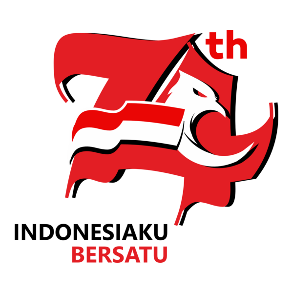 HUT RI 74 INDONESIAKU BERSATU Logo PNG Vector