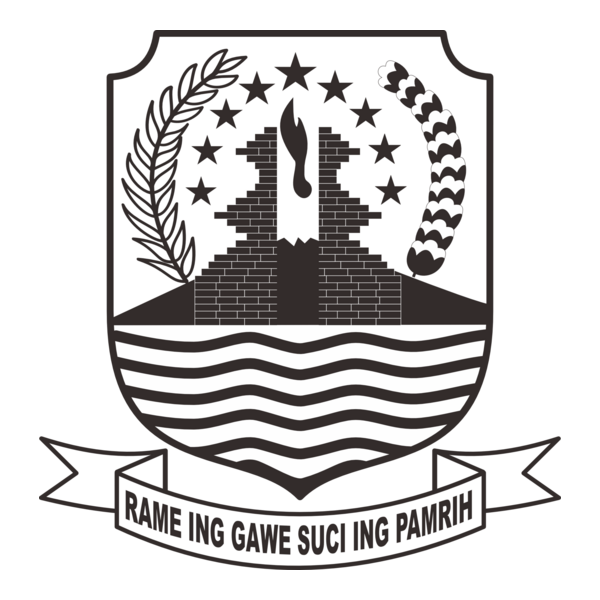 Kabupaten Cirebon BW Logo PNG Vector