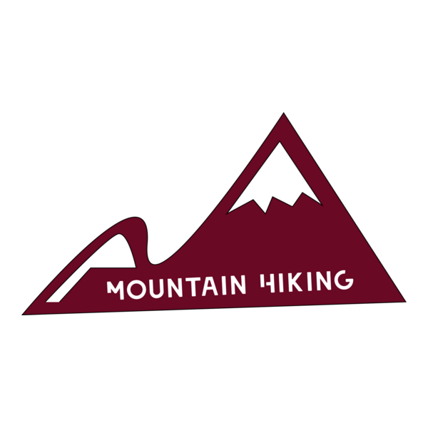 Mountain Hiking Logo PNG Vector