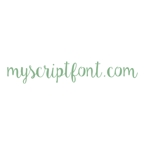 MyScriptFont.com Logo PNG Vector