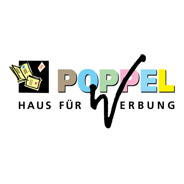 POPPEL Haus für Werbung Logo PNG Vector