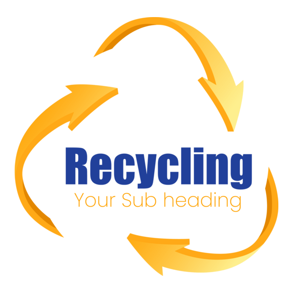 Recycling Arrows Logo PNG Vector