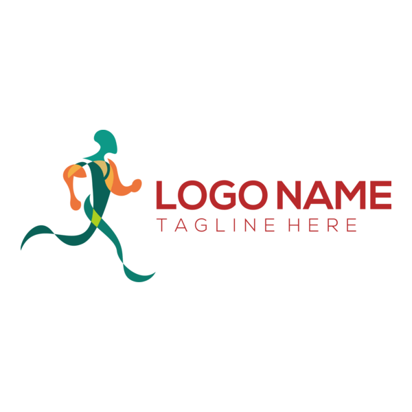 Sport Man Logo PNG Vector