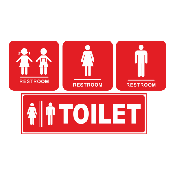 toilet or restroom Logo PNG Vector