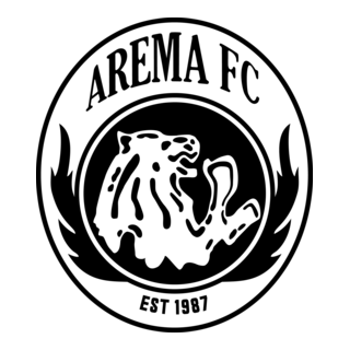 Arema Football Club Black White Logo PNG Vector