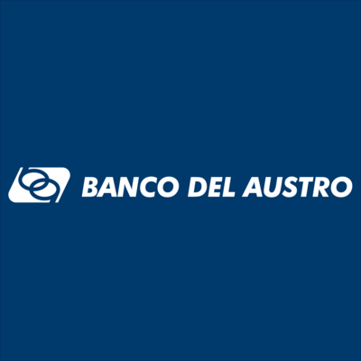 Banco del Austro fondo azul Logo PNG Vector