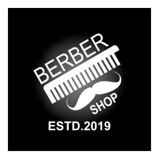 Barber Shop Design Logo PNG Vector