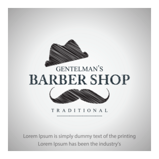Barber Shop Logo PNG Vector