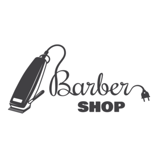Creative barber shop Logo PNG Vector