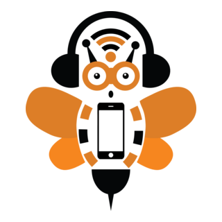 Digital Bee Logo PNG Vector