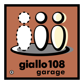 Giallo108 Garage Logo PNG Vector