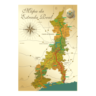 Mapa Estrada Real Logo PNG Vector