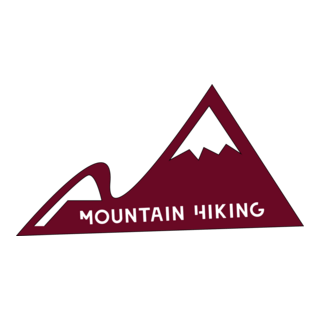 Mountain Hiking Logo PNG Vector