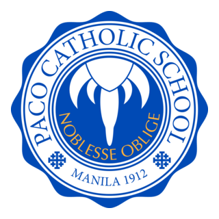 Paco Catholic School, Manila 1912 Logo PNG Vector