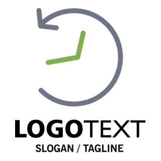 Time Concept Logo PNG Vector