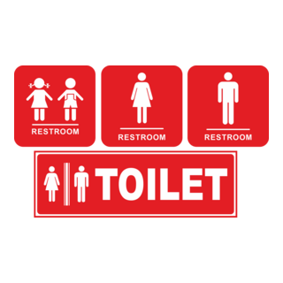 toilet or restroom Logo PNG Vector
