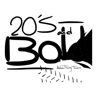 Twenties and Bold Logo PNG Vector