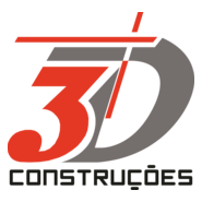 3D Construções Logo PNG Vector