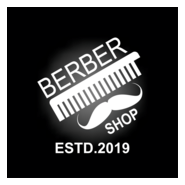 Barber Shop Design Logo PNG Vector