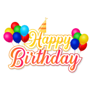 Creative happy birthday Logo PNG Vector