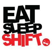 Eat Sleep Shift Logo PNG Vector