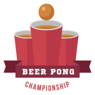 Exquisite commercial beer pong Logo PNG Vector