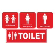 toilet or restroom Logo PNG Vector