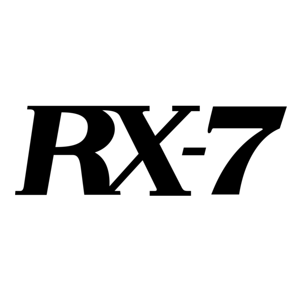 1985 Mazda RX7 GSL Logo PNG Vector