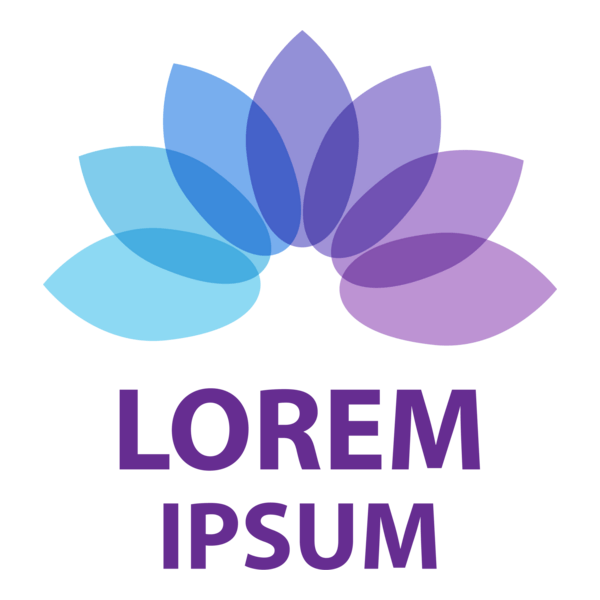 Abstract Flower Logo PNG Vector