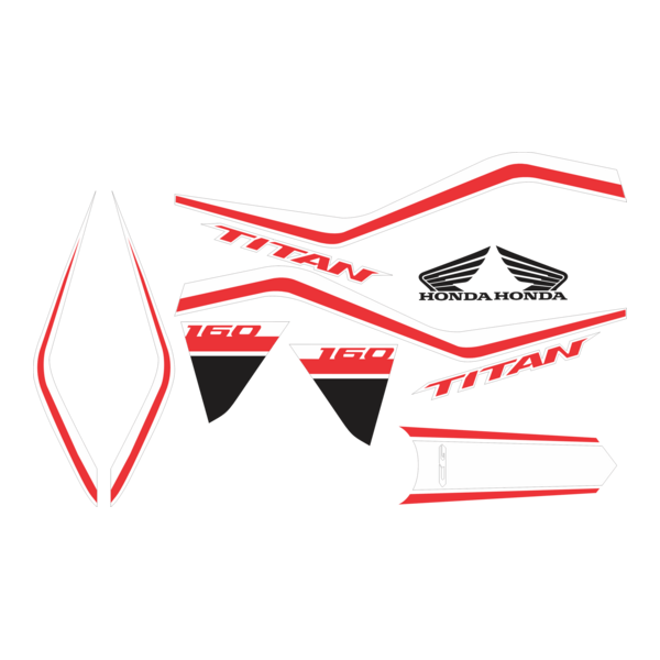 ADESIVO HONDA TITAN 160 2019 Logo PNG Vector