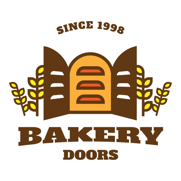 Bakery doors mascot Logo PNG Vector