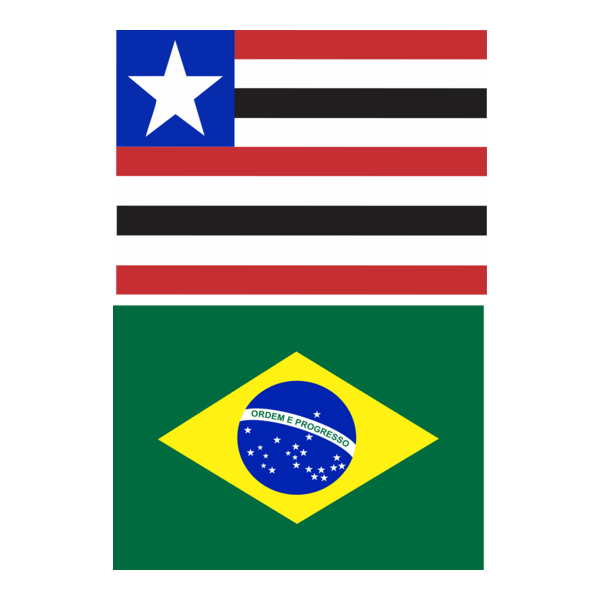 bandeira brasil e Maranhão Logo PNG Vector