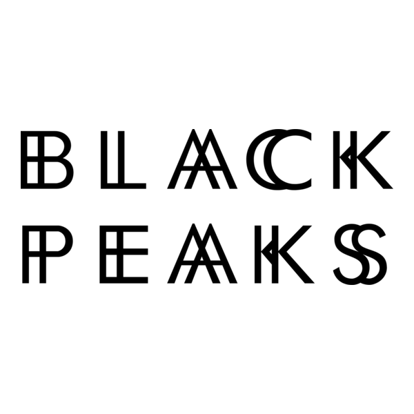 Black Peaks Logo PNG Vector