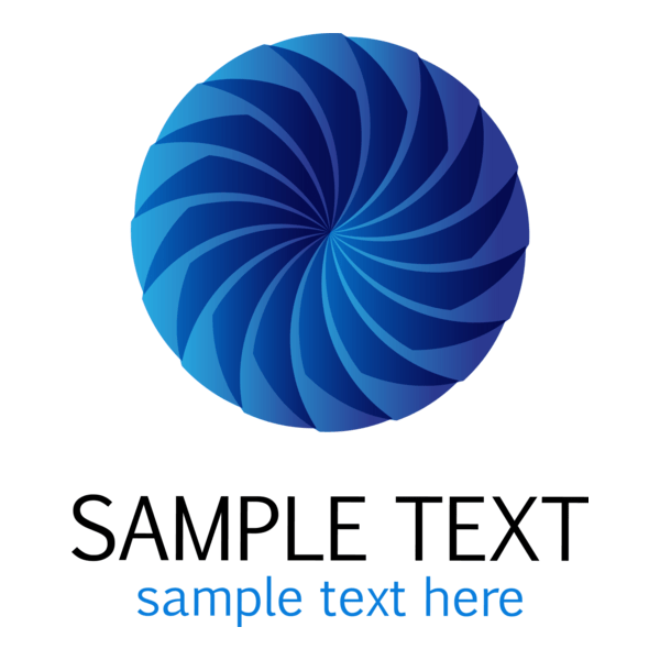 Blue Shape Logo PNG Vector