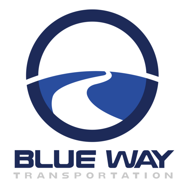 Blue Way Transportation Logo PNG Vector